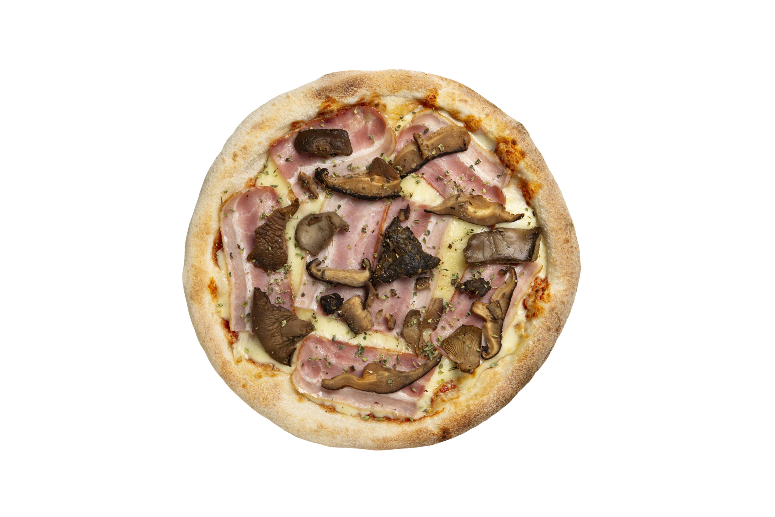 Pizza de Bacon y Setas 28cm